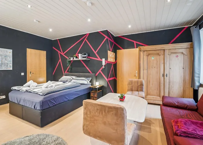 Bat Solutions Trier-euren - Alles Was Ein Nicht Bietet - 35 Qm Ferienwohnung, Heimkino, Wallbox, Kueche Fuer 4 Personen Lägenhet Trier